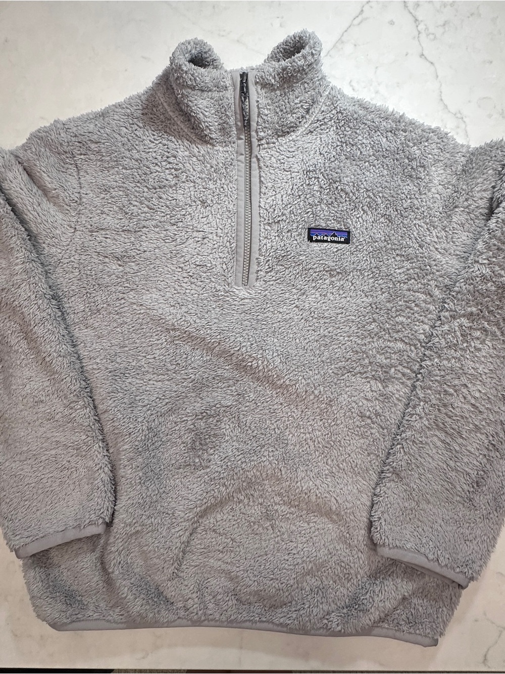 Patagonia Women's Los Gatos 1/4 Zip Fleece Pullover Jacket M Medium grey